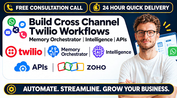 build cross channel twilio workflows memory orchestrator intelligence apis zoho