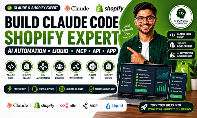 build claude code shopify claude cowork shopify liquid claude mcp claude api app