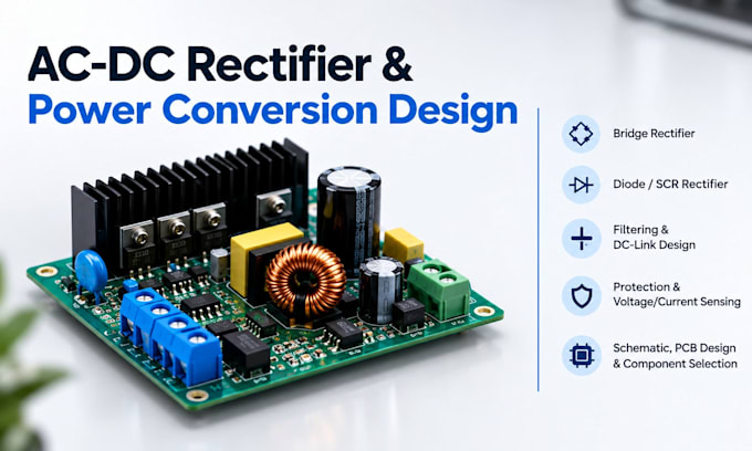 design ac dc rectifier bridge and power conversion circuits for electronics pcb