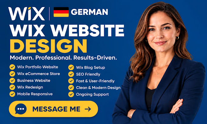 german wix website design wix portfolio website wix ecommerce store