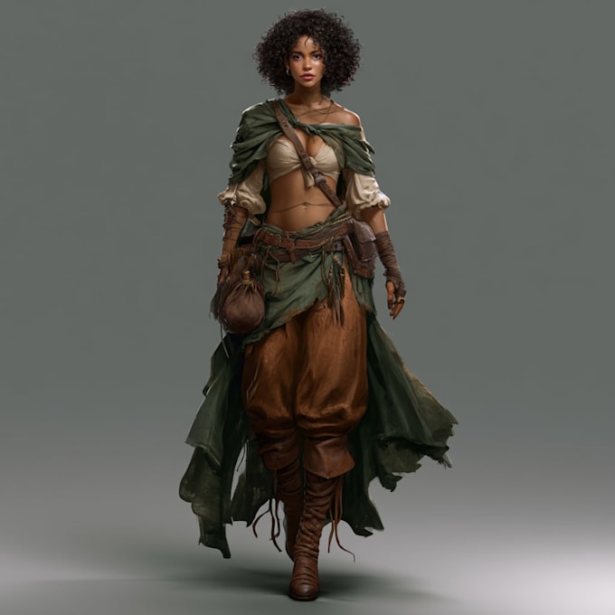 dnd character design and illustration