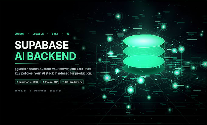 be your supabase postgresql ai backend, pgvector, claude mcp server rls devops