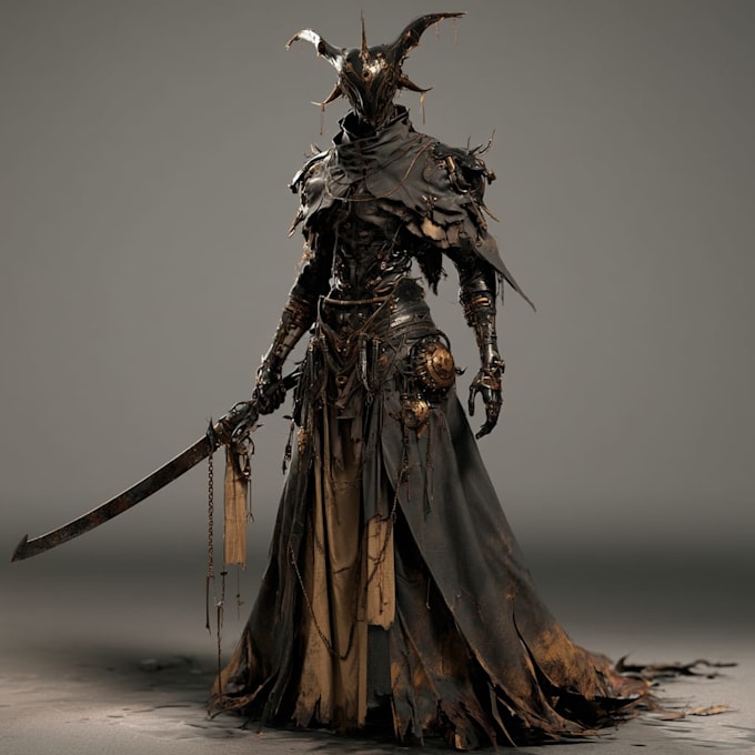 design epic fantasy warriors and rpg characters for your project