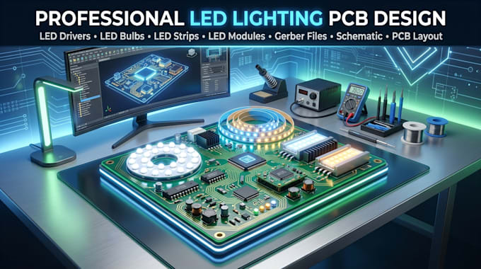 design led lighting pcb for drivers, bulbs, strips, and modules