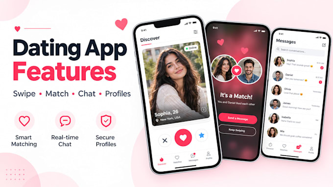 develop a dating mobile app like tinder for ios and android