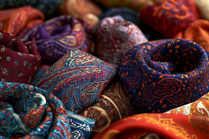 design custom seamless aesthetic, scarf hijab, and patterns