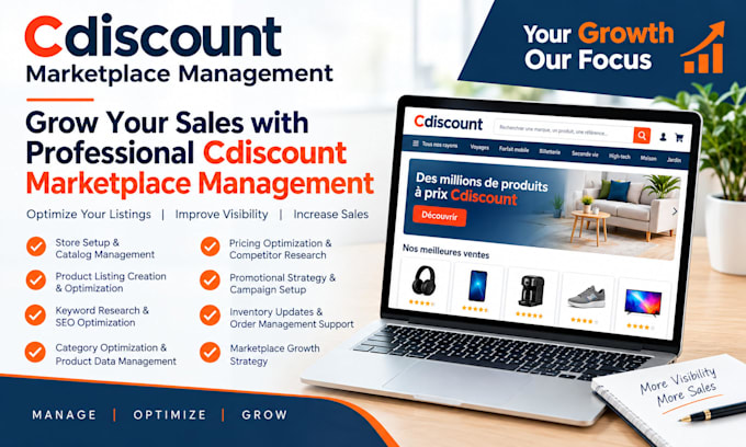 upload cdiscount marketplace bulk product listing seo optimization management