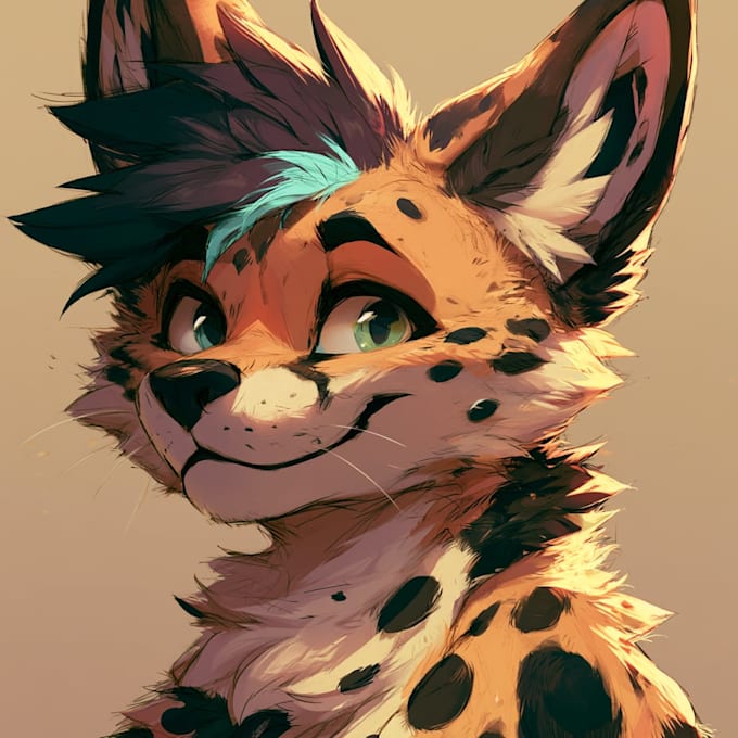 create a high quality anthro character in my unique style