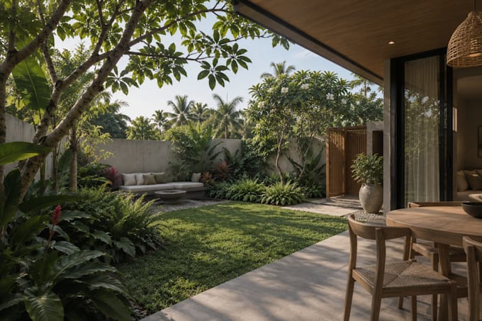 design your garden, backyard, terrace with 3d visualization