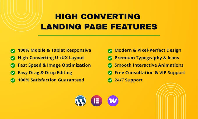 design elementor wordpress landing page or sales funnel