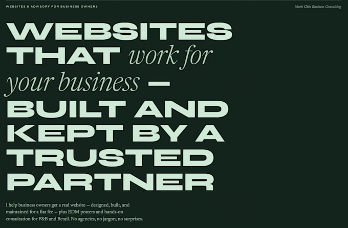 create and maintain your company website