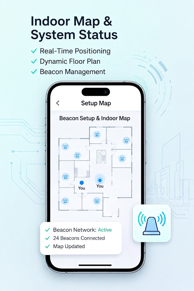 build beacon app for ble tracking, indoor positioning and proximity