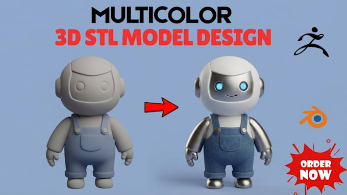 color split your 3d model and convert stl to 3mf for multicolor printing