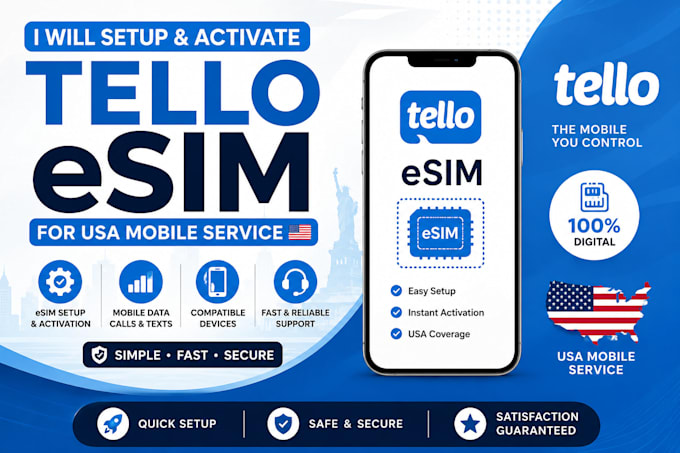 set up, activate and troubleshoot your tello esim