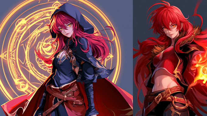 design unique anime cartoon characters for you