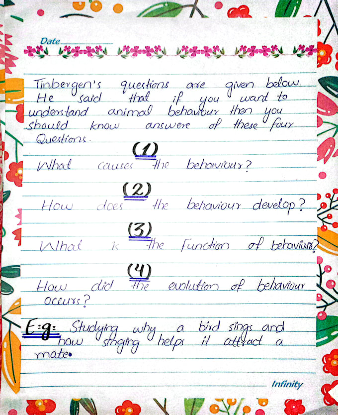 create aesthetic and professional zoology and medical notes