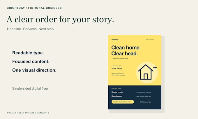 design a clear digital business flyer or event poster