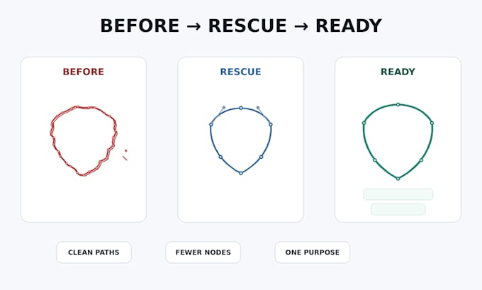 redraw your logo into a clean vector for vinyl cutting or print