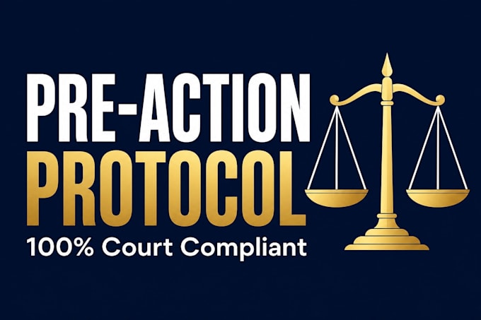 prepare a strict UK pre action protocol letter