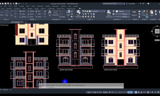 do architecture drawing in autocad
