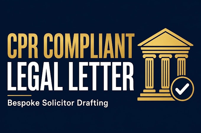 draft a cpr compliant UK letter before claim