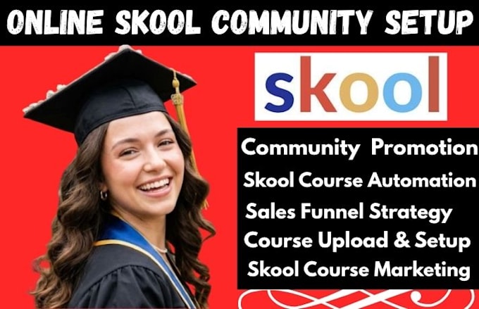 do organic skool online community promotion, skool expert, skool course upload