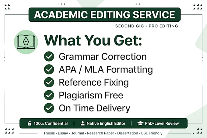 edit and proofread your academic paper in apa mla format perfectly