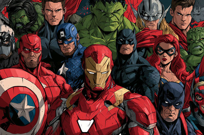 comic book illustration with comic book illustrator