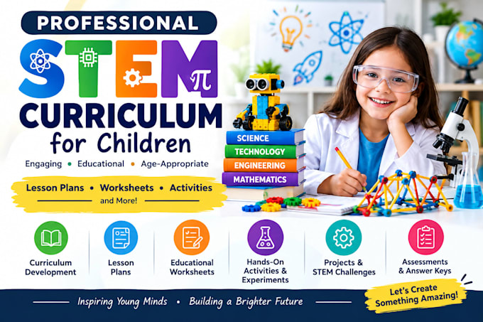 create stem curriculums and educational worksheets