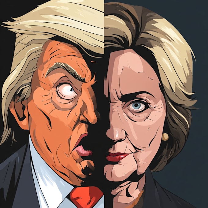 do a political or satirical cartoon