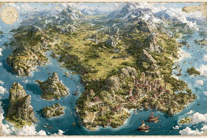 do a map illustration