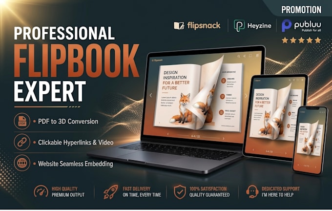 create an interactive flipbook, brochure or PDF flipbook