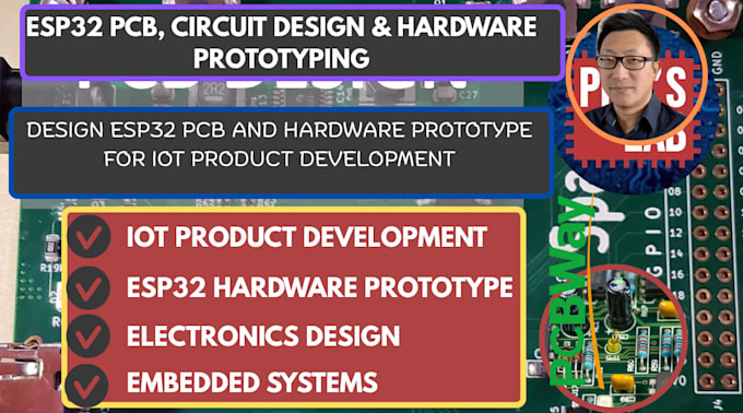design esp32 pcb and hardware prototype for iot product development