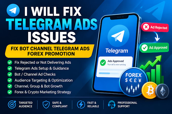 fix rejected telegram ads, telegram ads prohibited content telegram ads approval