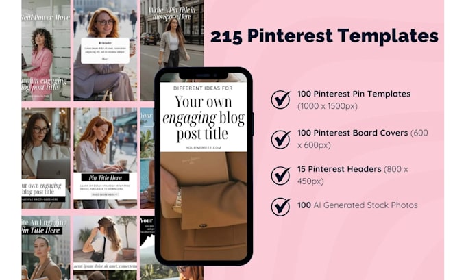 provide you pinterest pin template