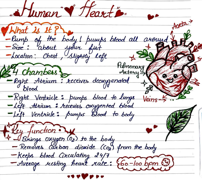 create aesthetic handwritten notes for any subject