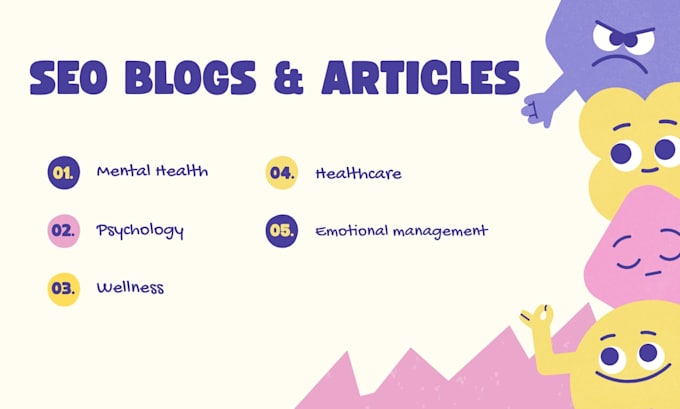 write SEO optimized mental health and psychology articles