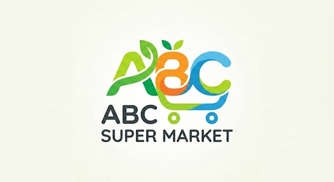 flat and modern retail logo