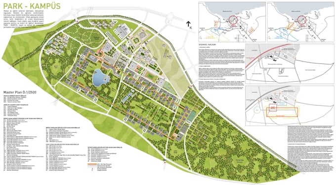 design facility map, wayfinding, campus map and visitor map