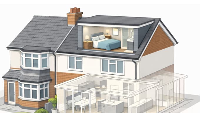 design UK loft conversion plans for planning permission