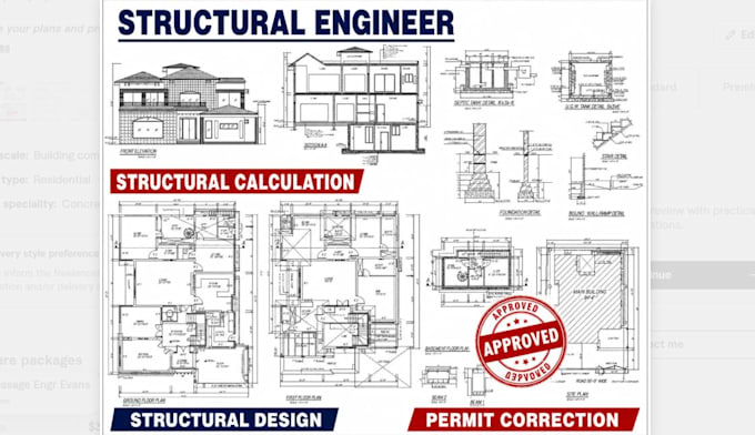 certified engineer permit structural calculation basement icf redline correction