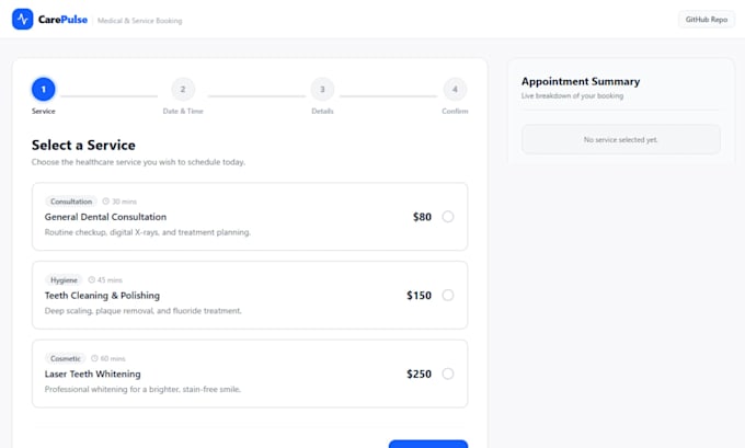 build react tailwind CSS web apps and dynamic forms