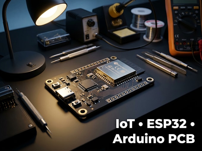 design iot, esp32 and arduino pcb