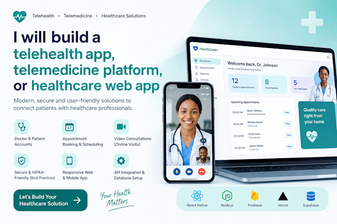 build a telehealth app telemedicine platform