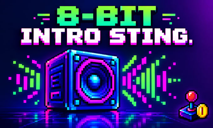 create a retro 8bit arcade intro sting for your channel