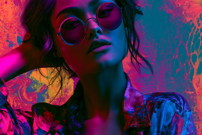 create psychedelic and trippy style illustration