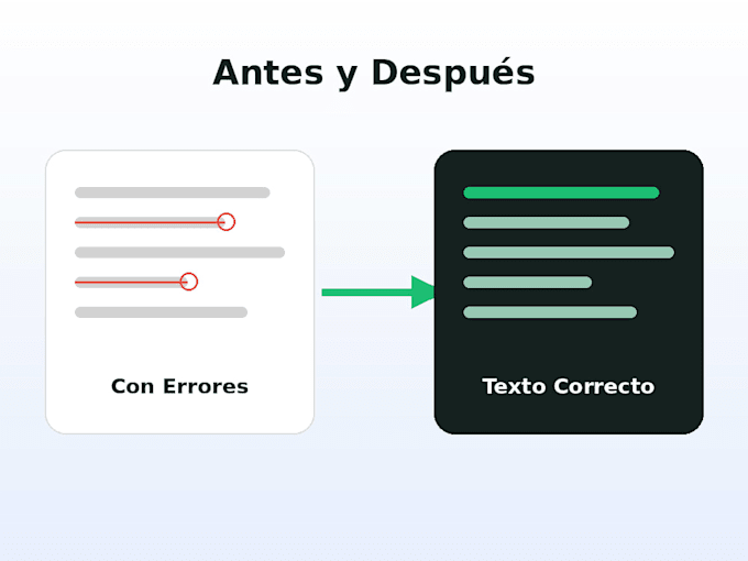 proofread and correct your spanish text