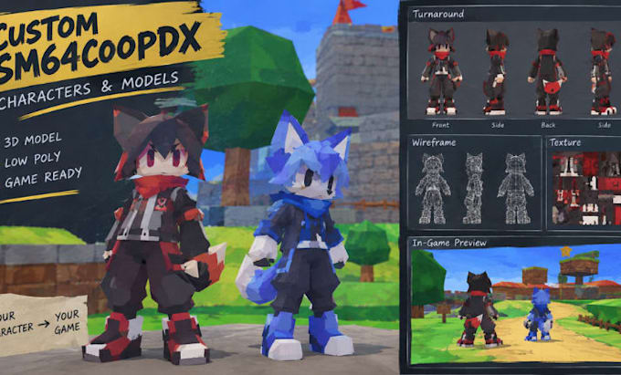 make a custom character model for sm64coopdx