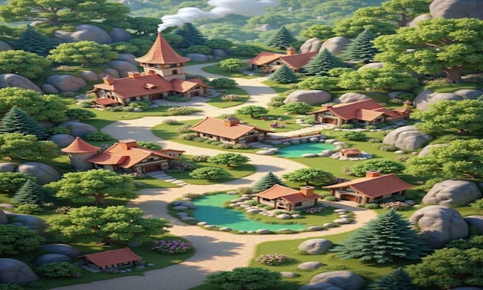 make ue5 open world rpg fantasy 3d game environments and unity game level design
