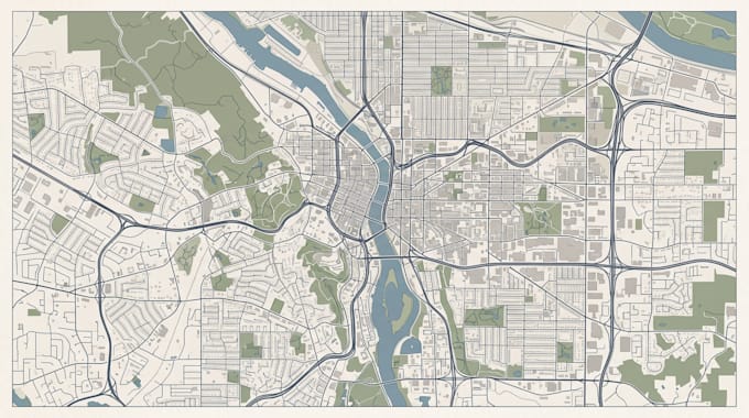 design professional city map, neighborhood map and location map